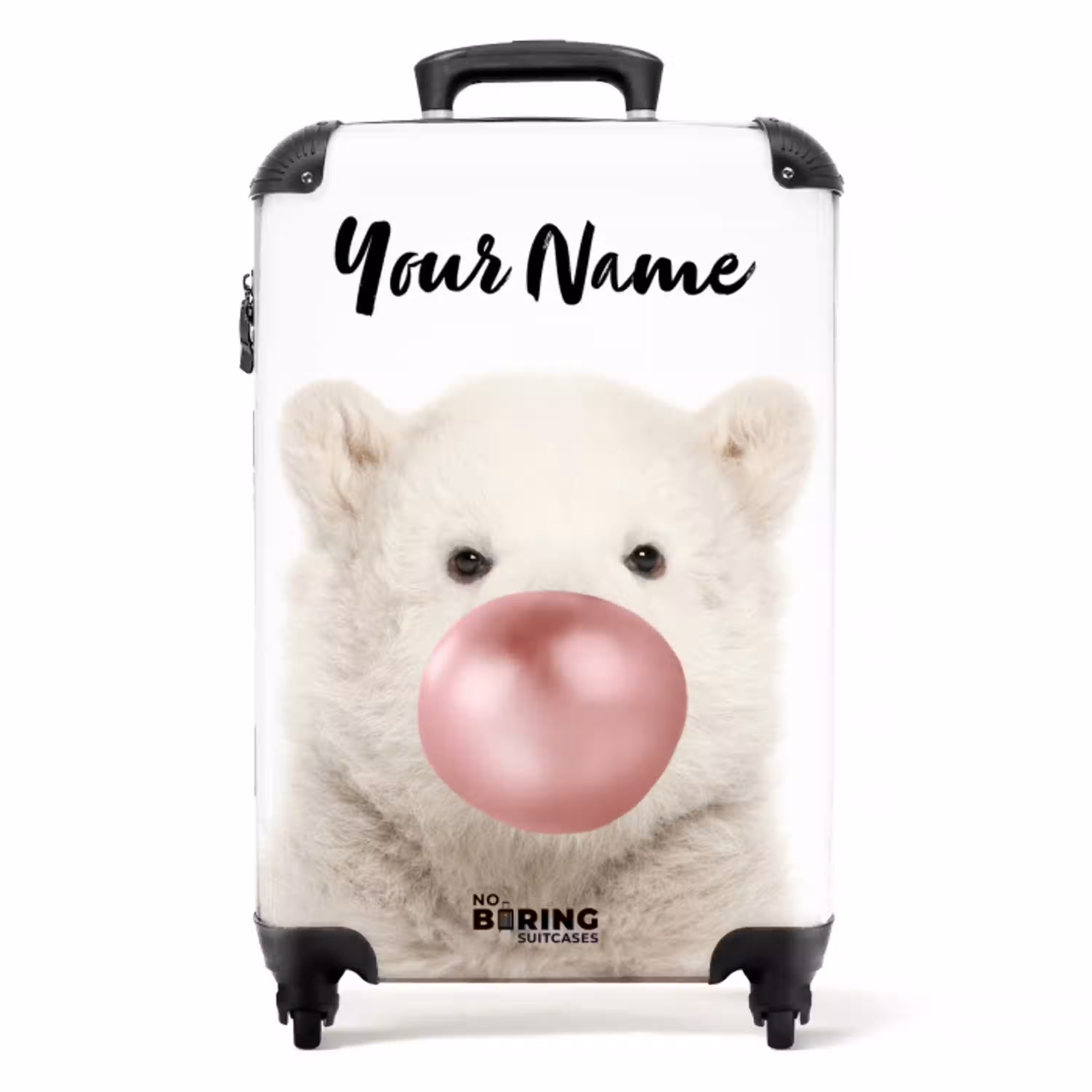 Bubblegum beer NBS - Handbagage koffer - Kinderen Unisex middel -productfoto_recht