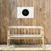 Quotes - Tekst - Oh happy day - Geluk Tuinposter op houten frame 2 cm dik klein -sfeer4