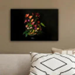 Bloemen - Vaas - Kleurrijk canvas 2cm klein -sfeer3