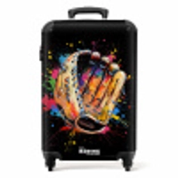 Honkbalhandschoen met graffiti NBS - Handbagage koffer - Unisex middel -productfoto_recht