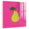 Illustratie - Fruit - Peer - Groen plexiglas 5mm klein -zzzproduct_nieuw