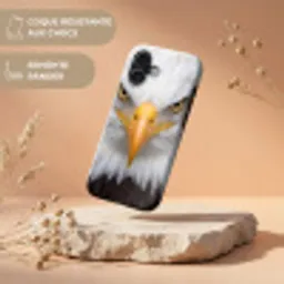 Amerikaans - Zeearend - Portret - Geel Toughcase MagSafe Apple iPhone 17 klein -USP_RandenV_FR