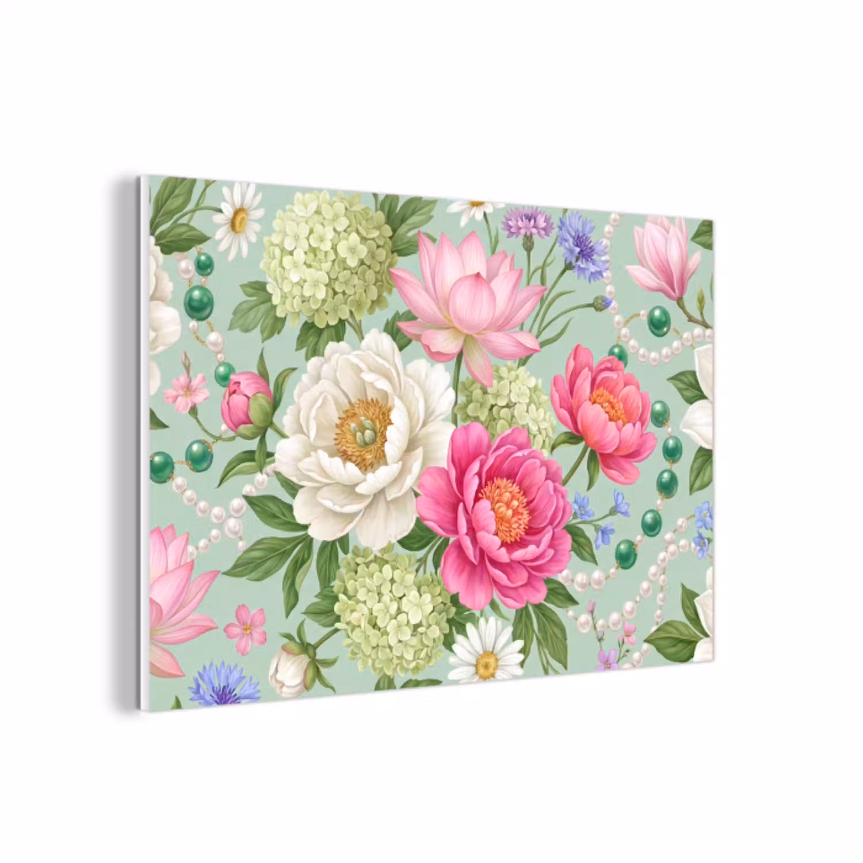 Bloemen - Patroon - Botanisch - Groen forex 5mm xxl -3d