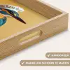 Ijsvogel - Pilaar - Koksmuts - Vogel Dienblad Rechthoek middel -USP_HandgreepNL