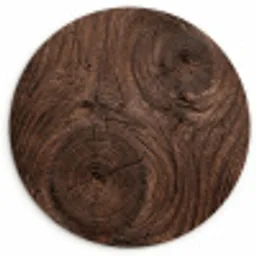 Houtnerf - Textuur - Patroon - Bruin - Rustiek Wandcirkel kunststof plaat 5mm dik klein -3d