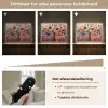 Boom - Paars - Abstract - Kunst Light Box met batterij (Wandlamp) middel -USP_dimbaarNL