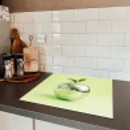 Groen - Disco - Decoratie - Appel Inductie beschermer vinyl 3mm middel -sfeer3
