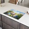 Grasveld - Eieren - Bloemen Inductie beschermer vinyl 3mm klein -sfeer8