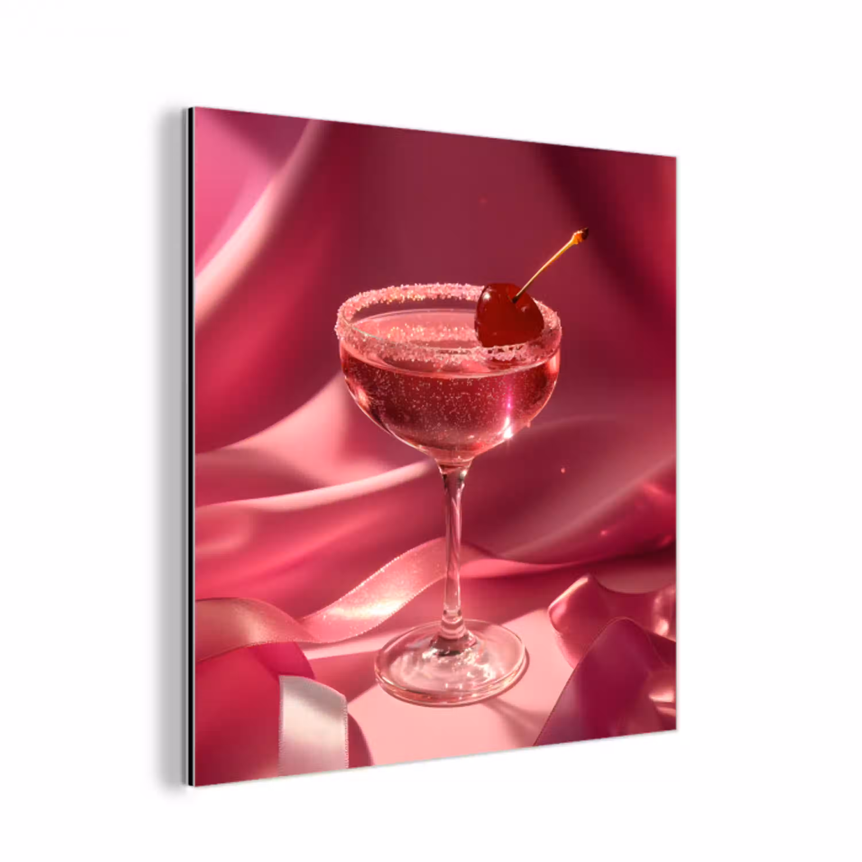 Cocktail - Pink - Luxe aluminium wit klein -3d
