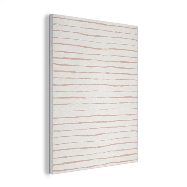 Terracotta - Strepen - Wit PET vilt klein 836 -3d