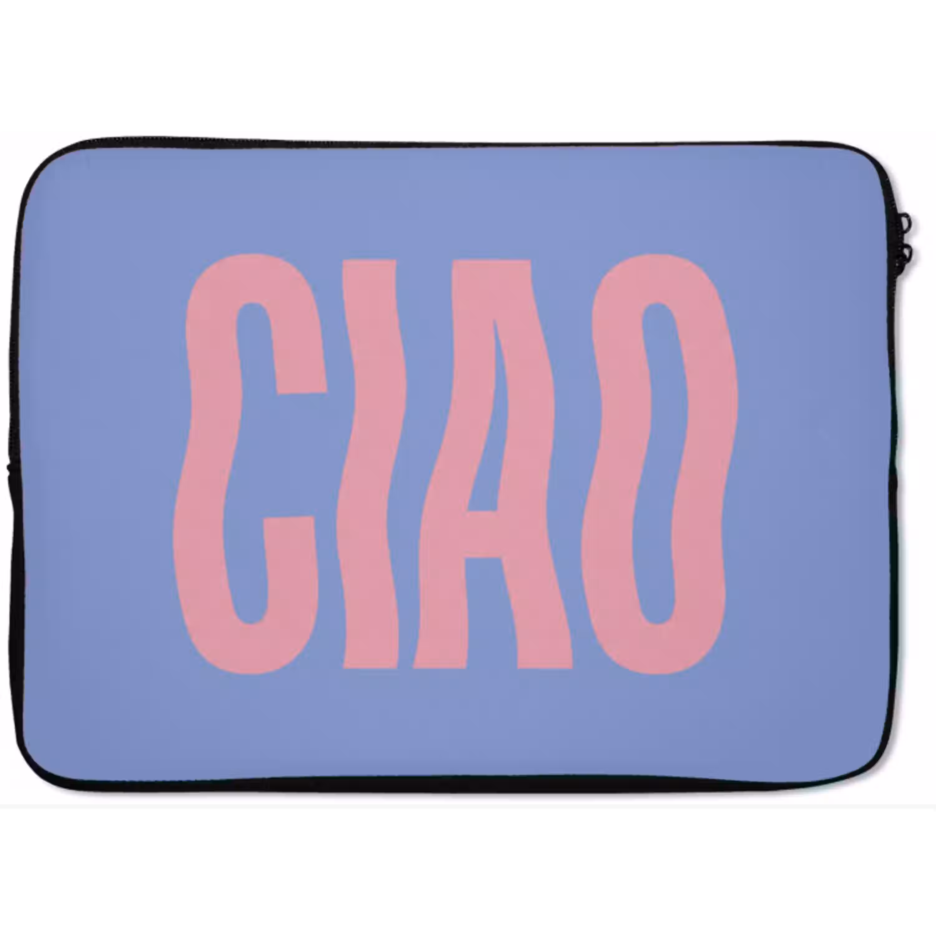 Ciao - Roze - Blauw - Golvend laptophoes neopreen klein -zkaufland3dotto
