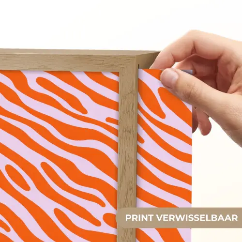 Strepen - Dynamisch - Oranje Light Box met batterij (Wandlamp) middel 907 -USP_websiteprintNL