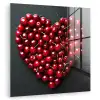 Kersen - Hart - Rood - Zwart plexiglas 5mm klein -zzzproduct_nieuw