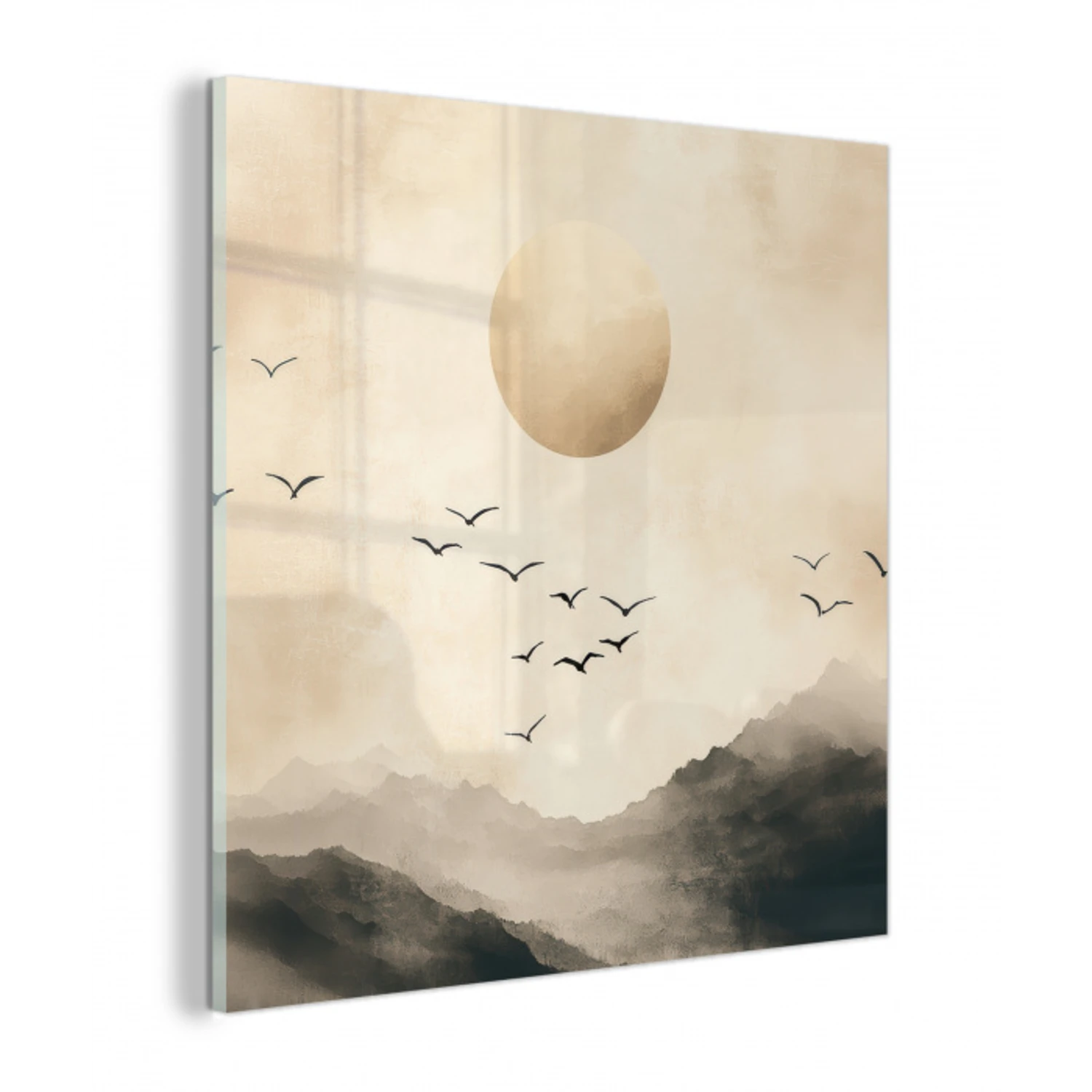 Landschap - Japandi - vogel plexiglas 5mm klein -z3d