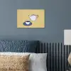 Theepot - Kopje - Beige - Illustratie poster papier klein -sfeer2