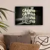 Cheers - Wijn - Zwart - Wit canvas 2cm klein -sfeer1