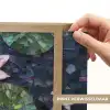 Glasstukjes - Leliebladeren - Vis - Oranje Light Box met batterij (Wandlamp) middel -USP_websiteprintNL