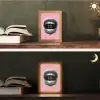 Mond - BLAH BLAH - Roze Light Box met kabel (Tafellamp) klein -sfeer3