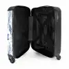 Barok bladeren patroon blauw NBS - Handbagage koffer - Kinderen Unisex middel -binnenkant