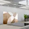 Ovale vormen - Transparant - Zachte overgang keuken achterwand spatscherm klein -3d_schuin