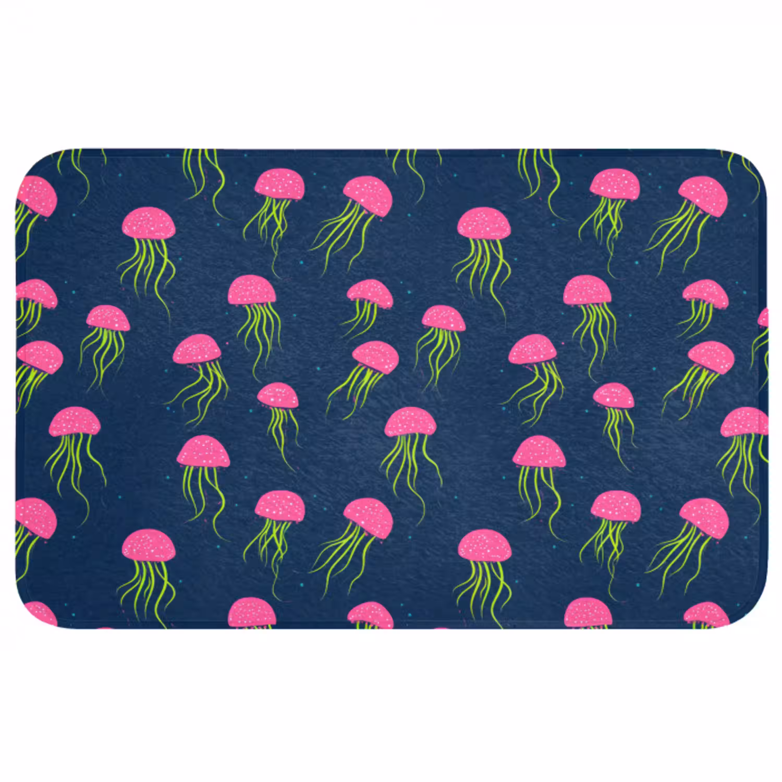 Kwallen - Diepzee - Neon Badmat middel 997 -3d