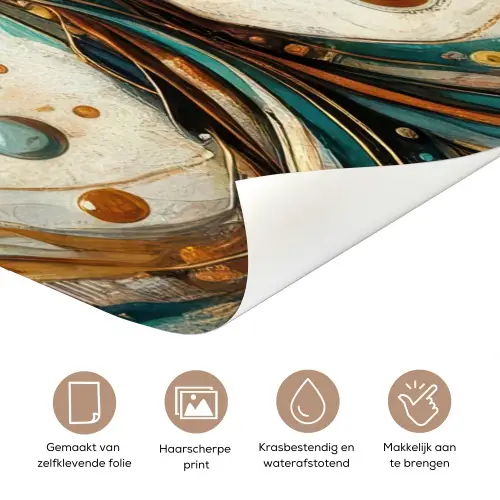 Levensboom - Boom - Abstract - Modern deurposter klein -closeup_NL