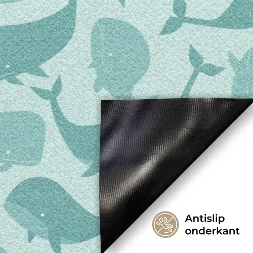 Zee - Dieren - Blauwe vinvis Deurmat klein 898 -antislip_NL