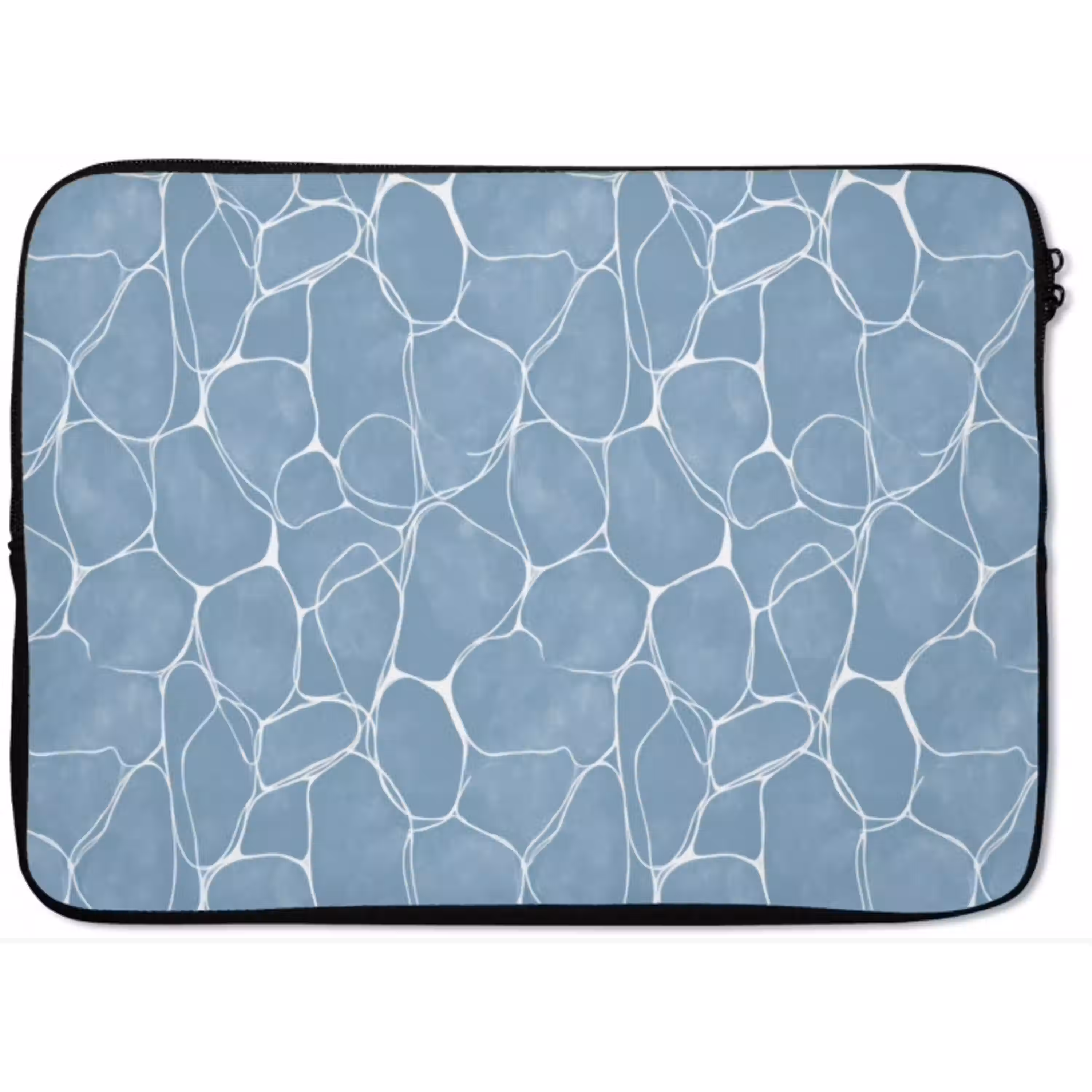 Organisch - Patroon - Blauw laptophoes neopreen klein 279 -zkaufland3dotto