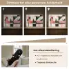 Roze - Abstract - Aesthetic - Modern - Vormen Light Box met batterij (Wandlamp) middel -USP_dimbaarNL
