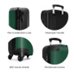 108 NBS - Handbagage koffer - Volwassenen Unisex middel zzzzzzzbolletjes_ENG