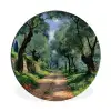 Pad - Bomen - Schaduw - Wandcirkel aluminium klein -3d
