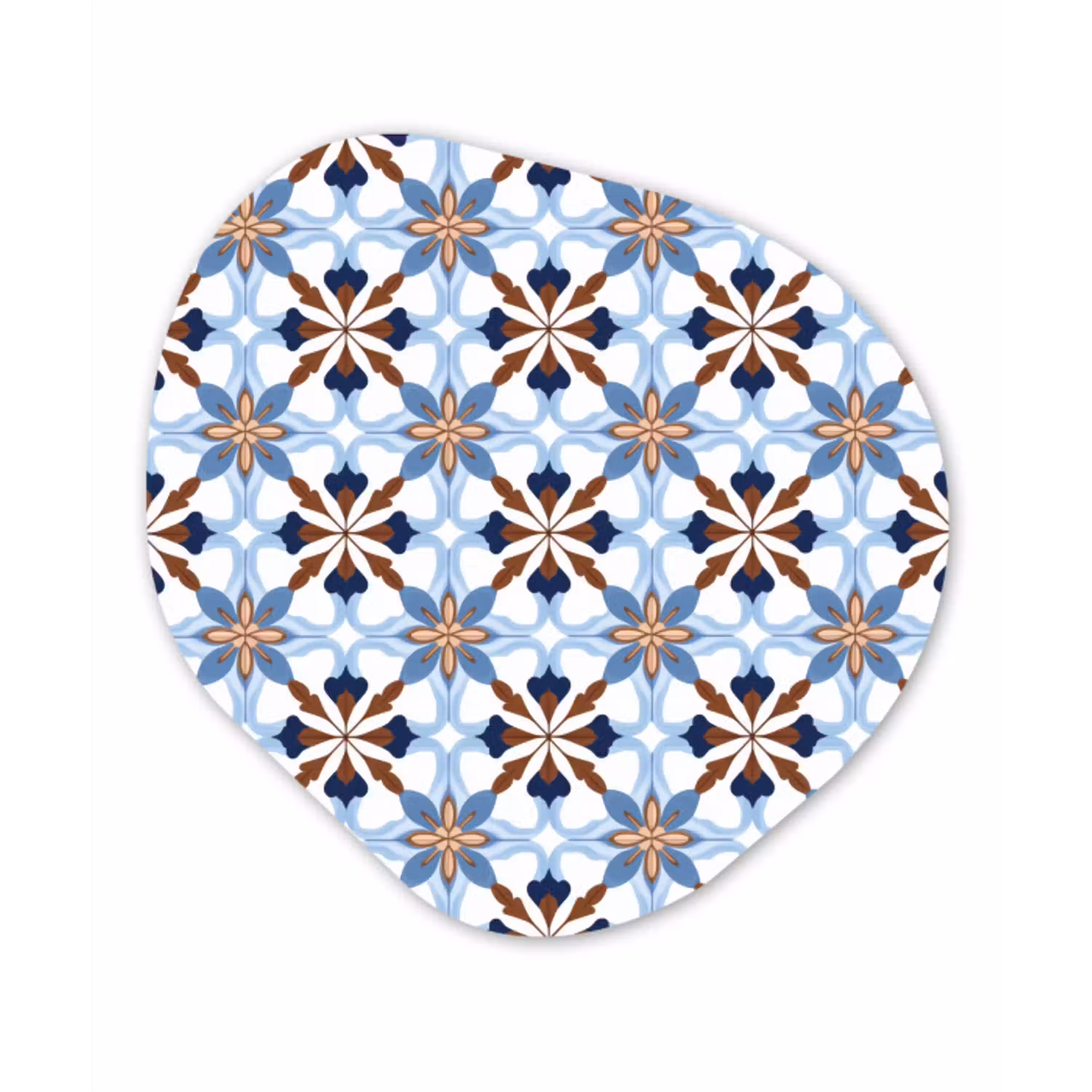 Ornament - Tegel - Kleurrijk Wandcirkel Organisch Forex 3mm klein 629 -3d
