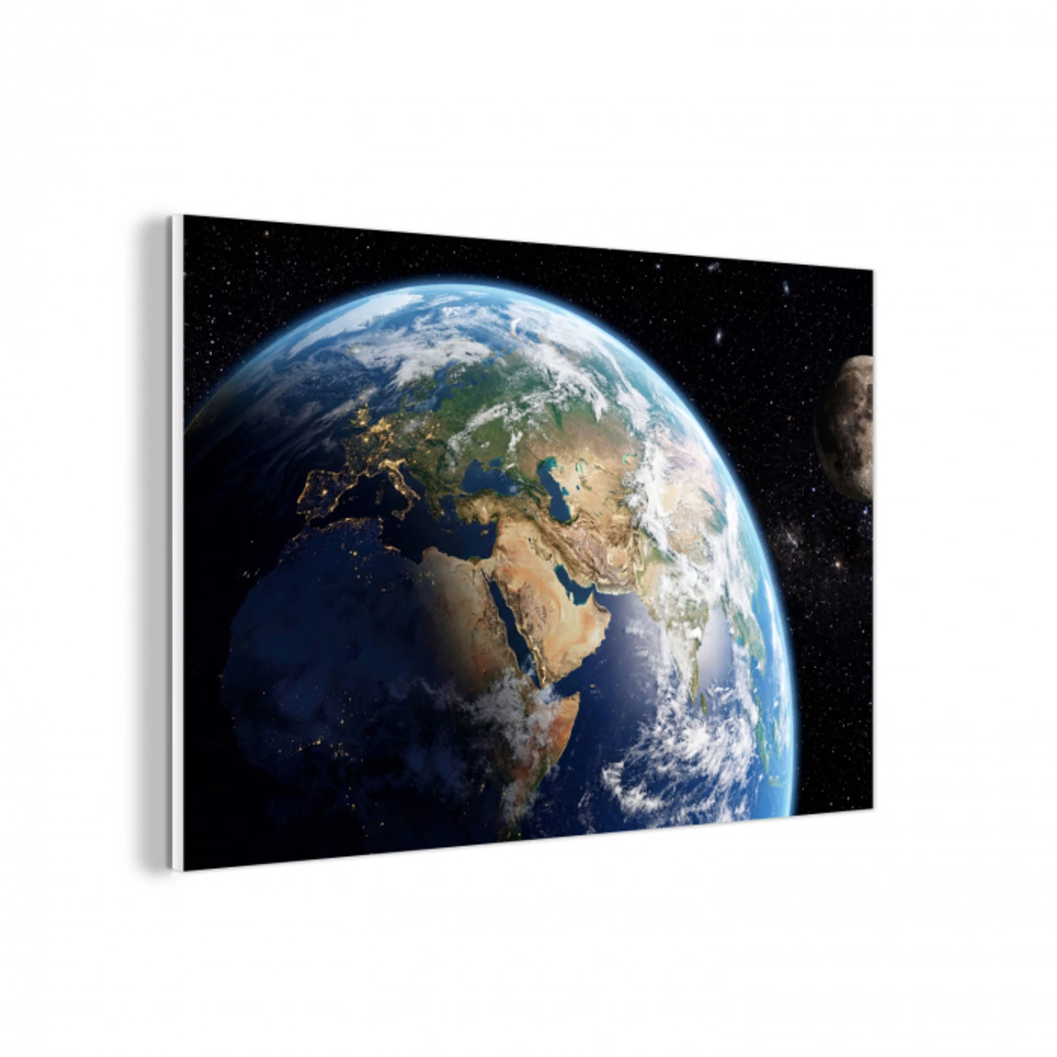 Aarde - Ruimte - Blauw - Groen forex 5mm xxl -3d