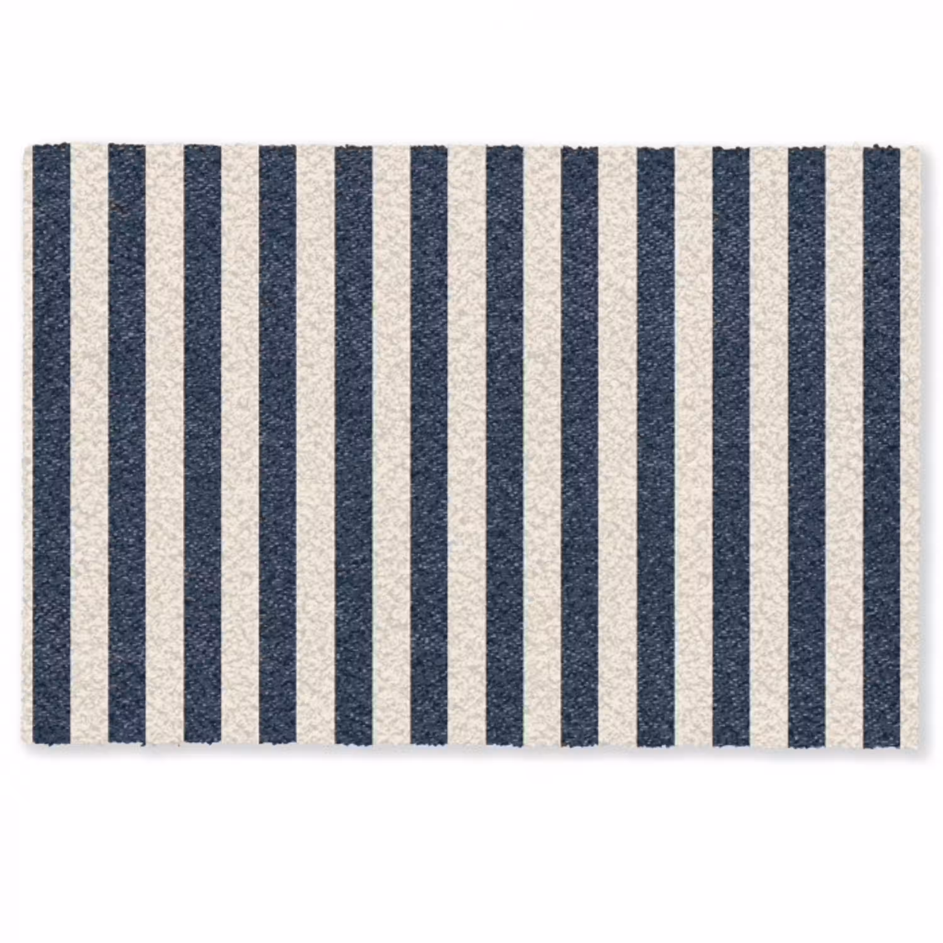 Verticale strepen - Blauw - Crème Deurmat klein 898 -zkaufland3d