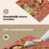 Vrouw - Bril - Roze - Bloemen Inductie beschemer met haakjes klein -ky-schoon-nl