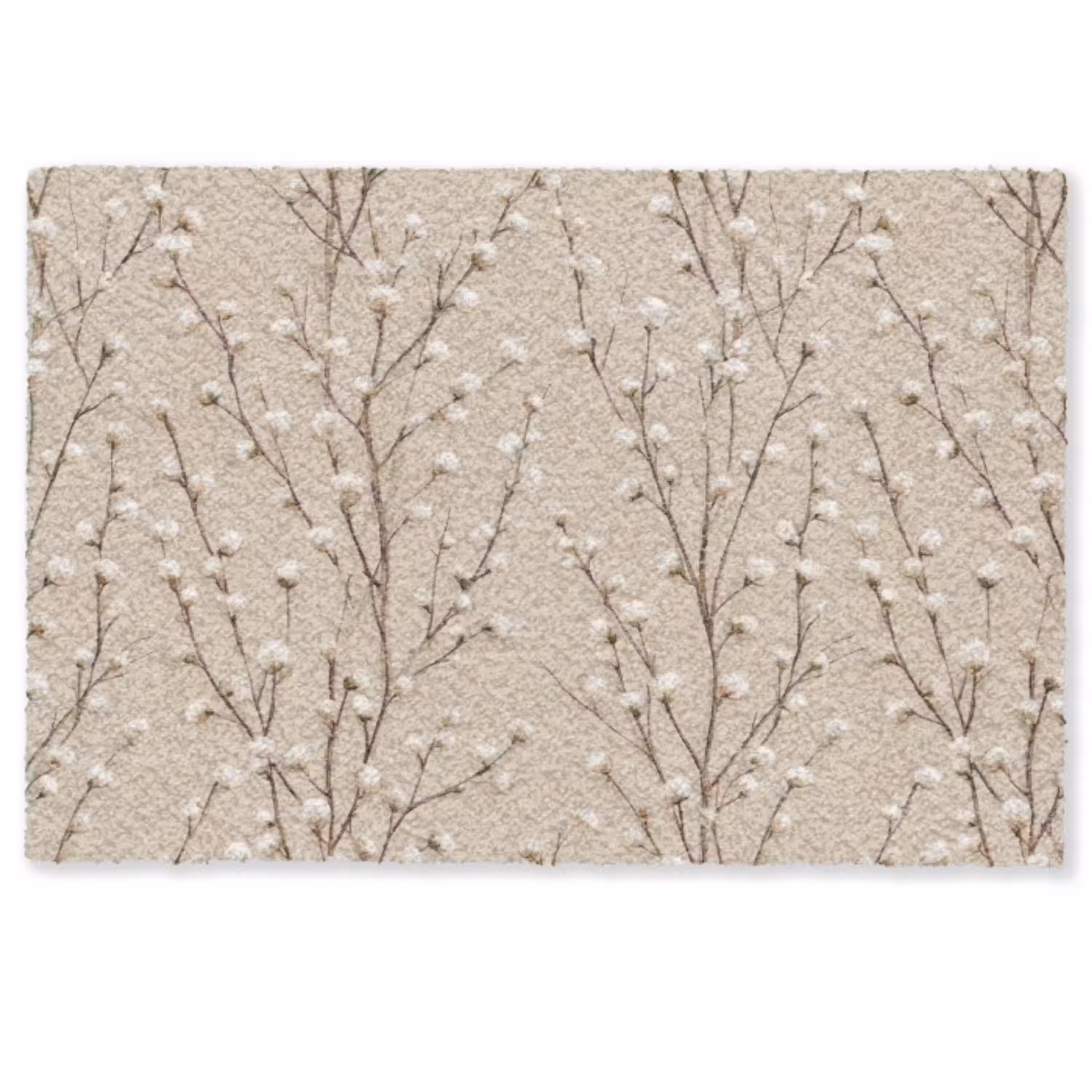 Katoen - Natuur - Taupe Deurmat klein 898 -zkaufland3d