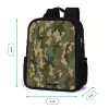 Groene camouflage met zandkleur Rugzak - Zwart middel -productfoto_formaten
