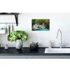 Waterval - Natuur  - Rivier - Bos - Water Muursticker klein -keuken