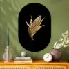 Mais - Eten - Goud - Zwart Wandcirkel Ovaal Glas middel -sfeer2