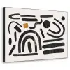 Abstract - Kunst - Vormen - Zwart Textielframe zwart klein -3d