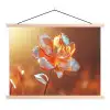 Glazen - Bloem - Zonlicht textielposter latten blank klein -3d