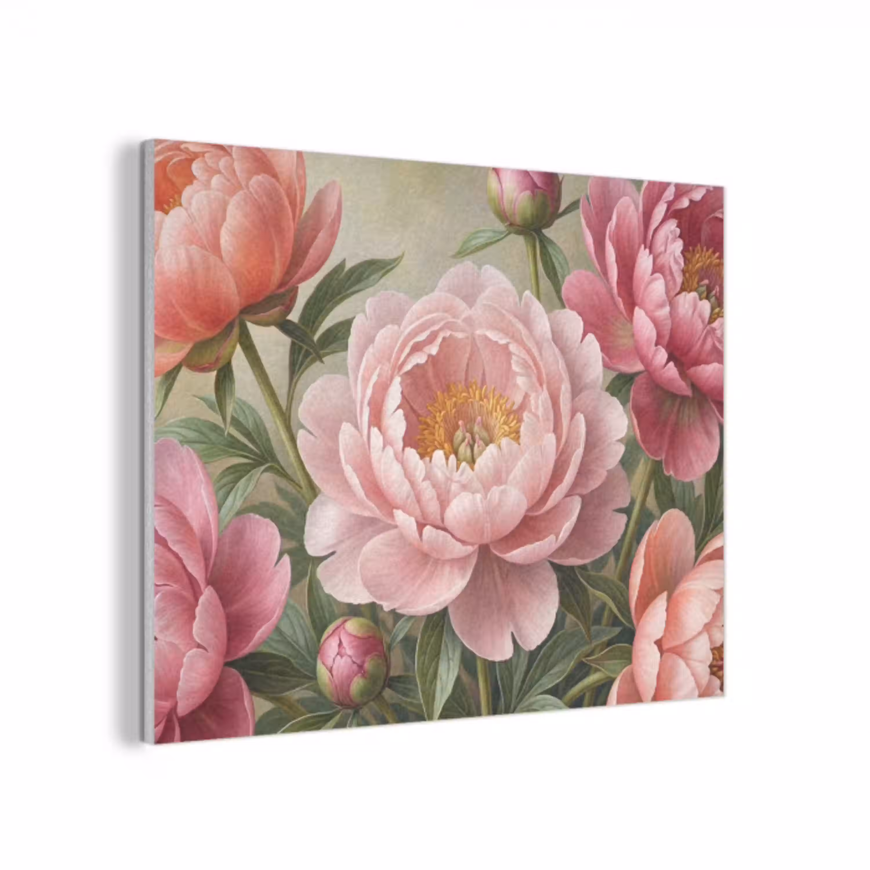 Bloemen - Roze - Klassiek - Gedetailleerd - Natuur PET vilt klein -3d