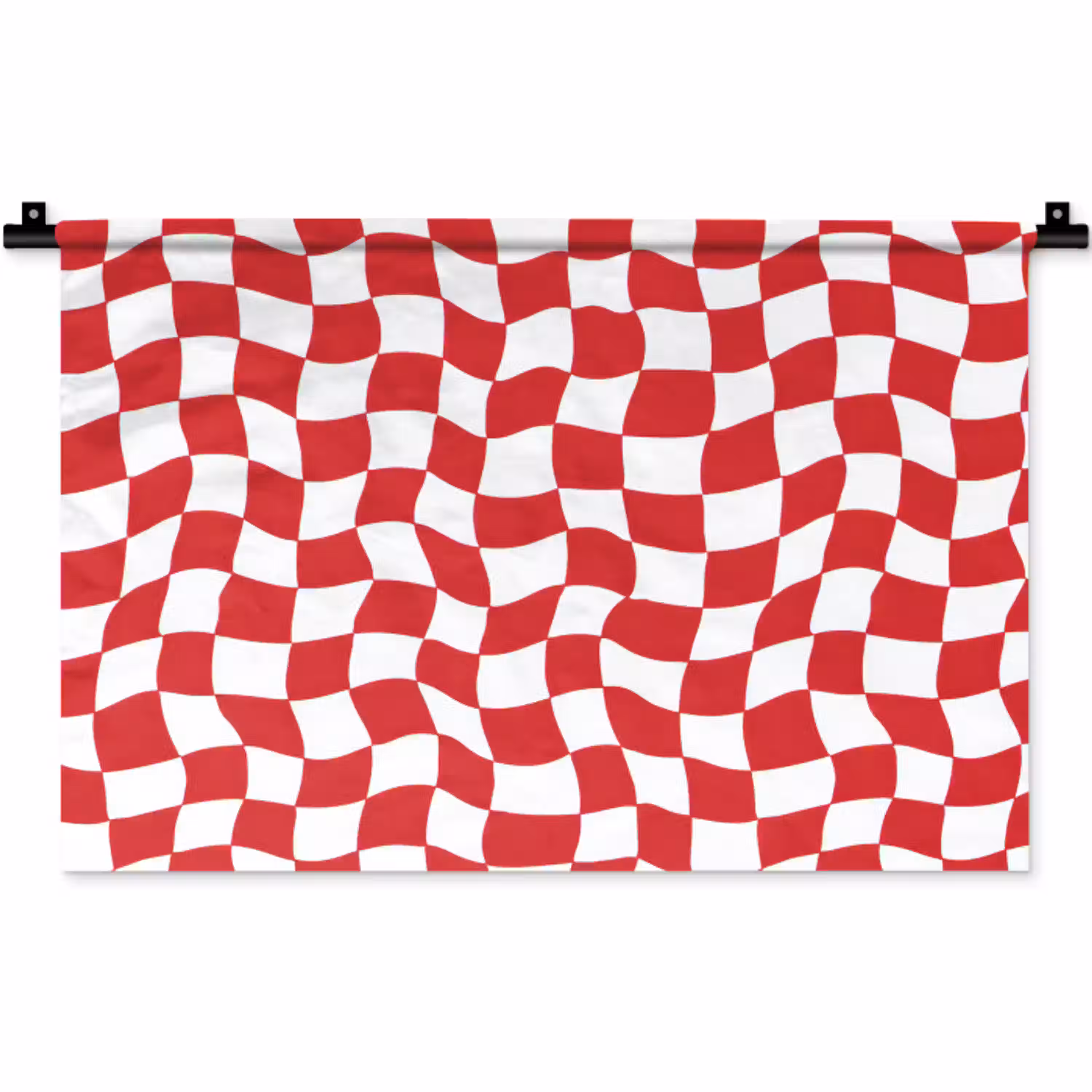 Golvend - Patroon - Rood Wandkleed katoen klein 269 -zz3d