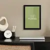 Appel - Groen - Minimalistisch fotolijst zwart zonder passe partout klein -sfeer1