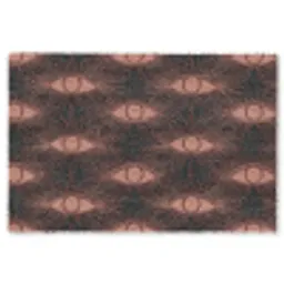 Boheems - Oog - Bruin Vloerkleed Rechthoek klein 1091 -3d