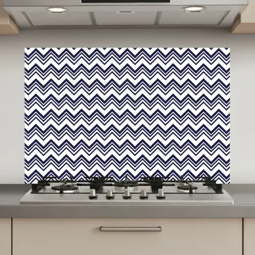 Oceaan - Golven - Blauw - Wit keuken achterwand spatscherm klein 900 -3d_website