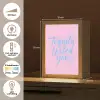 Tequila texted you - Roze - Blauw Light Box met kabel (Tafellamp) klein -USP_NL