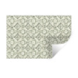 Krulornament - Tegel - Groen Muursticker klein 286 -3d