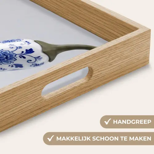 Chilipeper - Keramiek - Blauw Dienblad Rechthoek middel -USP_HandgreepNL