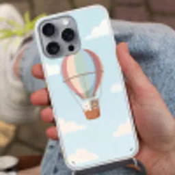 Luchtballon - Beren - Pastel Hoesje iPhone 16 Pro Max met koord klein -sfeer3